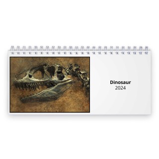 Dinosaur 2024 Desk Calendar