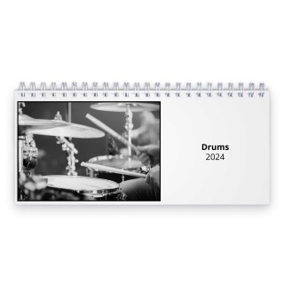 Drums 2024 Desk Calendar