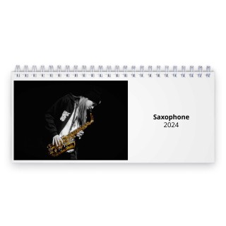 Saxophone 2024 Desk Calendar