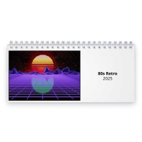 80s Retro 2024 Desk Calendar