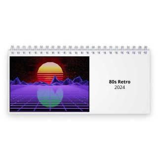 80s Retro 2024 Desk Calendar