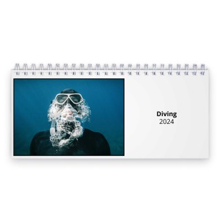 Diving 2024 Desk Calendar