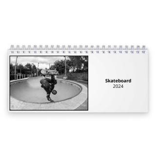 Skateboard 2024 Desk Calendar