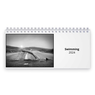 Swimming 2024 Desk Calendar