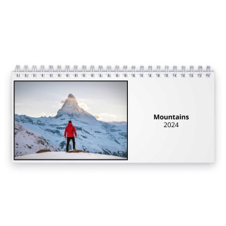 Mountains 2024 Desk Calendar
