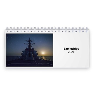 Battleships 2024 Desk Calendar