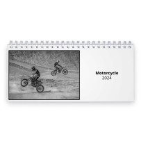 Motorcycle 2024 Desk Calendar