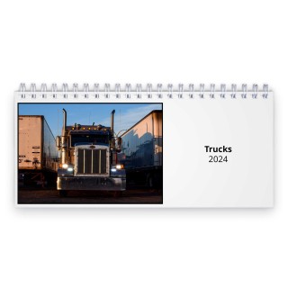 Trucks 2024 Desk Calendar