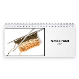 Knitting crochet 2024 Desk Calendar
