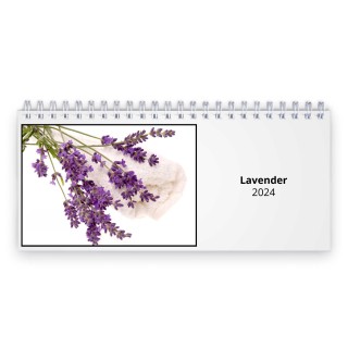 Lavender 2024 Desk Calendar
