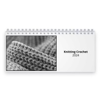 Knitting Crochet 2024 Desk Calendar