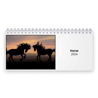 Horse 2024 Desk Calendar