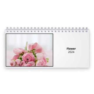 Flower 2024 Desk Calendar