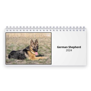 German Shepherd 2024 Desk Calendar
