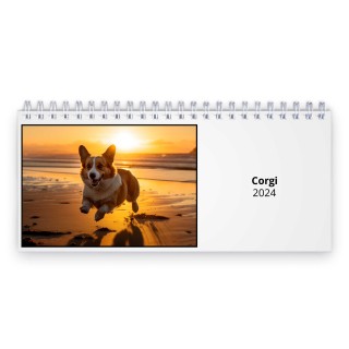 Corgi 2024 Desk Calendar