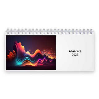 Abstract 2024 Desk Calendar