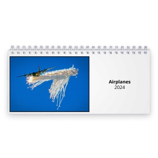 Airplanes 2024 Desk Calendar