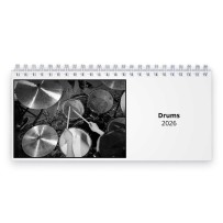 Drums 2026 Desk Calendar