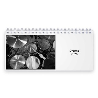 Drums 2026 Desk Calendar