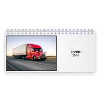 Trucks 2026 Desk Calendar