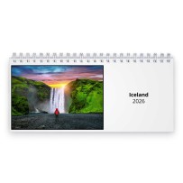 Island 2026 Skrivbordskalender