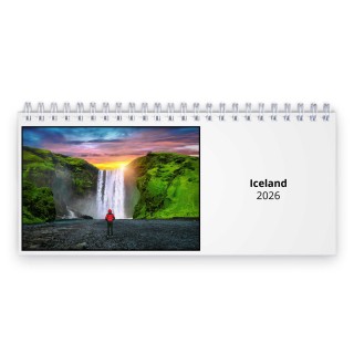 Iceland 2026 Desk Calendar