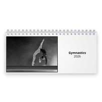 Gymnastics 2026 Desk Calendar