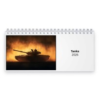 Tanks 2026 Desk Calendar