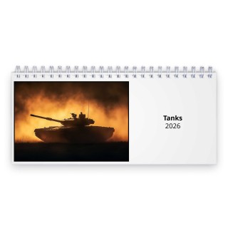 Tanks 2026 Desk Calendar