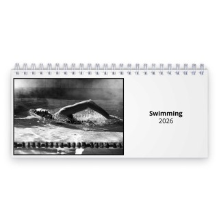 Swimming 2026 Desk Calendar