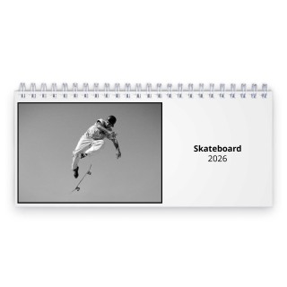 Skateboard 2026 Desk Calendar