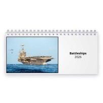 Battleships 2026 Desk Calendar