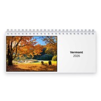 Vermont 2026 Desk Calendar
