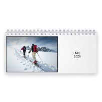 Ski 2026 Desk Calendar