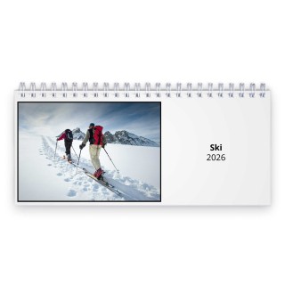Ski 2026 Desk Calendar