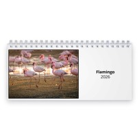 Flamingo 2026 Desk Calendar