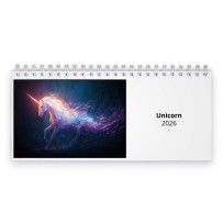 Unicorn 2026 Desk Calendar