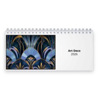 Art Deco 2026 Desk Calendar