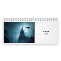 Gothic 2026 Desk Calendar