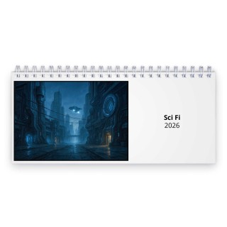Sci Fi 2026 Desk Calendar