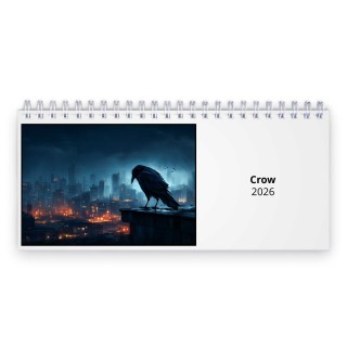 Crow 2026 Desk Calendar