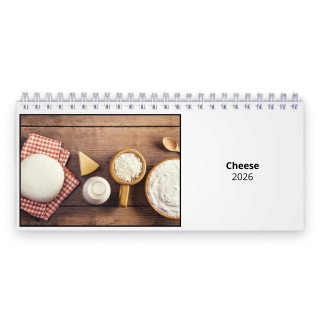 Cheese 2026 Desk Calendar