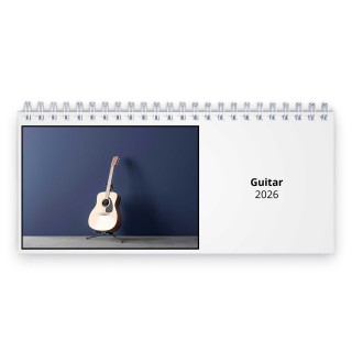 Guitar 2026 Desk Calendar