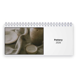 Pottery 2026 Desk Calendar