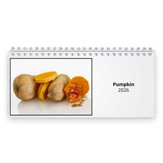 Pumpkin 2026 Desk Calendar