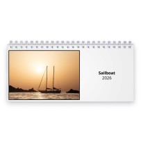 Sailboat 2026 Desk Calendar