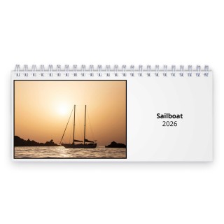 Sailboat 2026 Desk Calendar