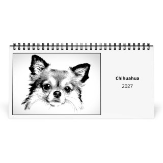 Chihuahua 2027 Desk Calendar
