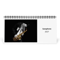 Saxofon 2027 Skrivebordskalender