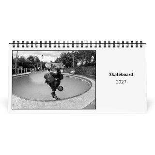 Skateboard 2027 Desk Calendar